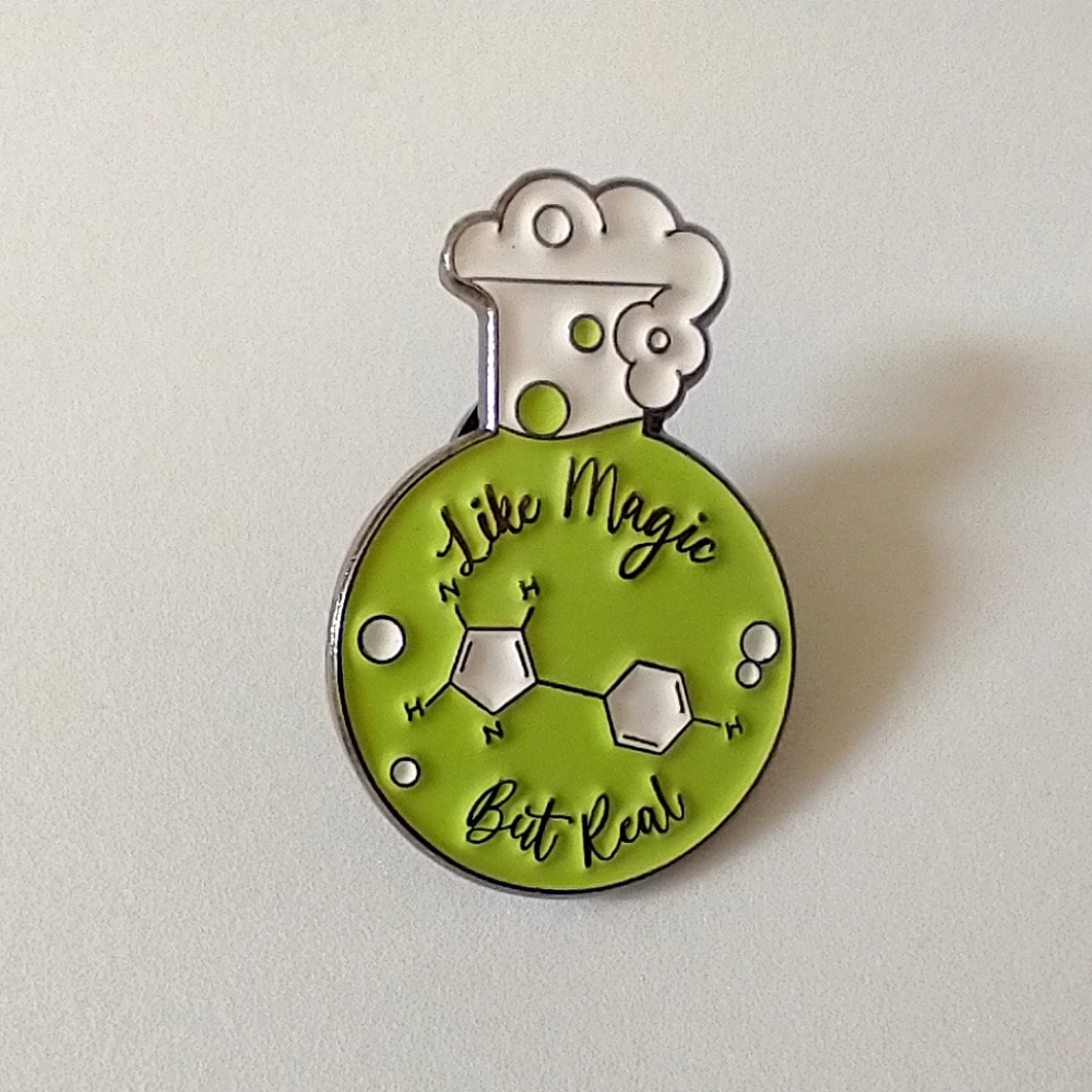 🧁 3/$30 Like Magic But Real Science Beaker Enamel Pin NEW